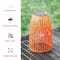 Glitzhome® 9.75" Metal Woven Solar Powered Hanging Lantern, 2ct.